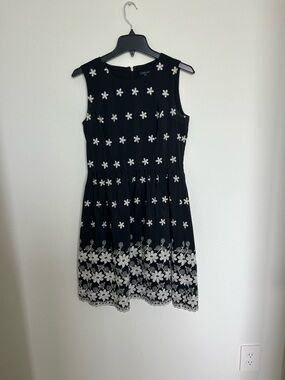 Tommy Hilfiger Black and White Embroidered Sundress